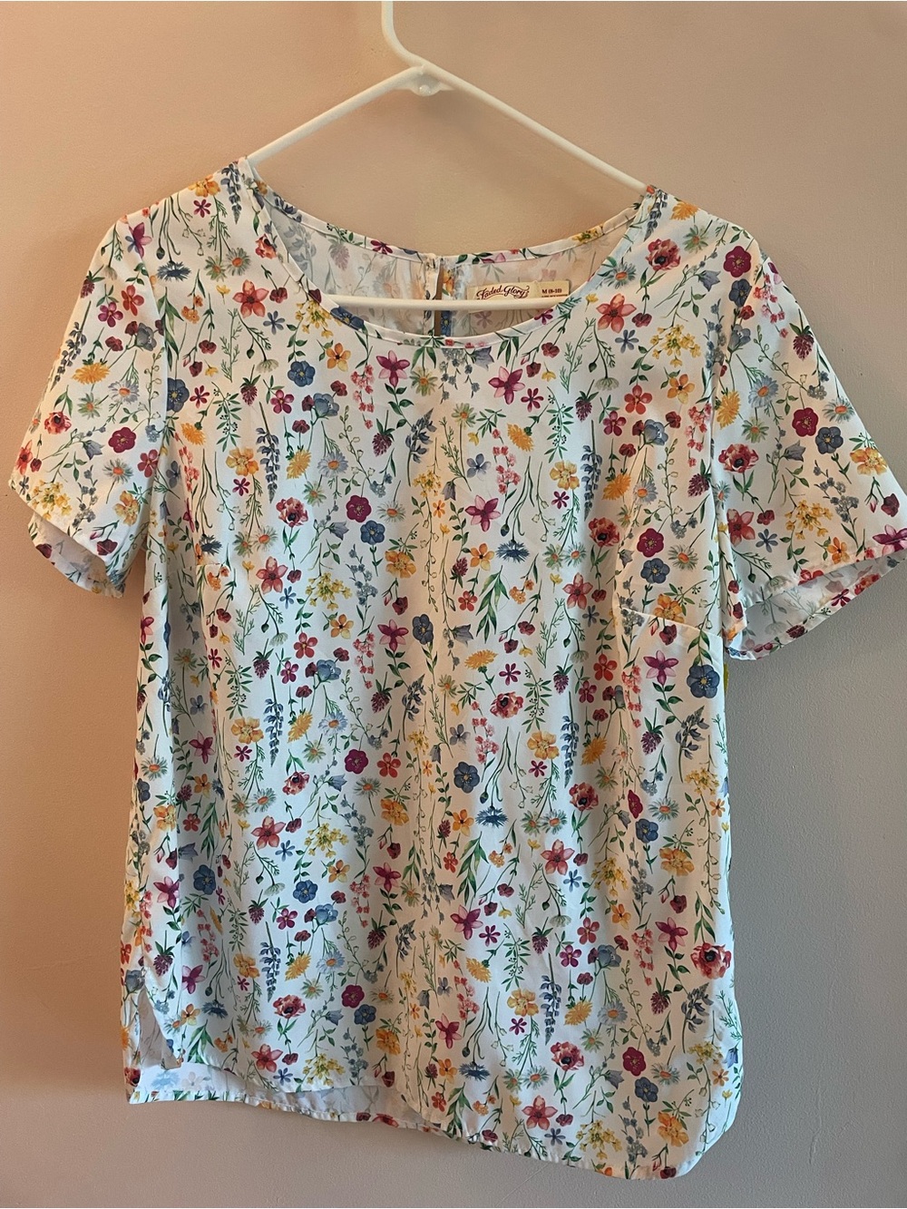 White floral top M
